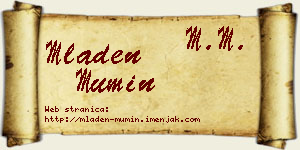 Mladen Mumin vizit kartica